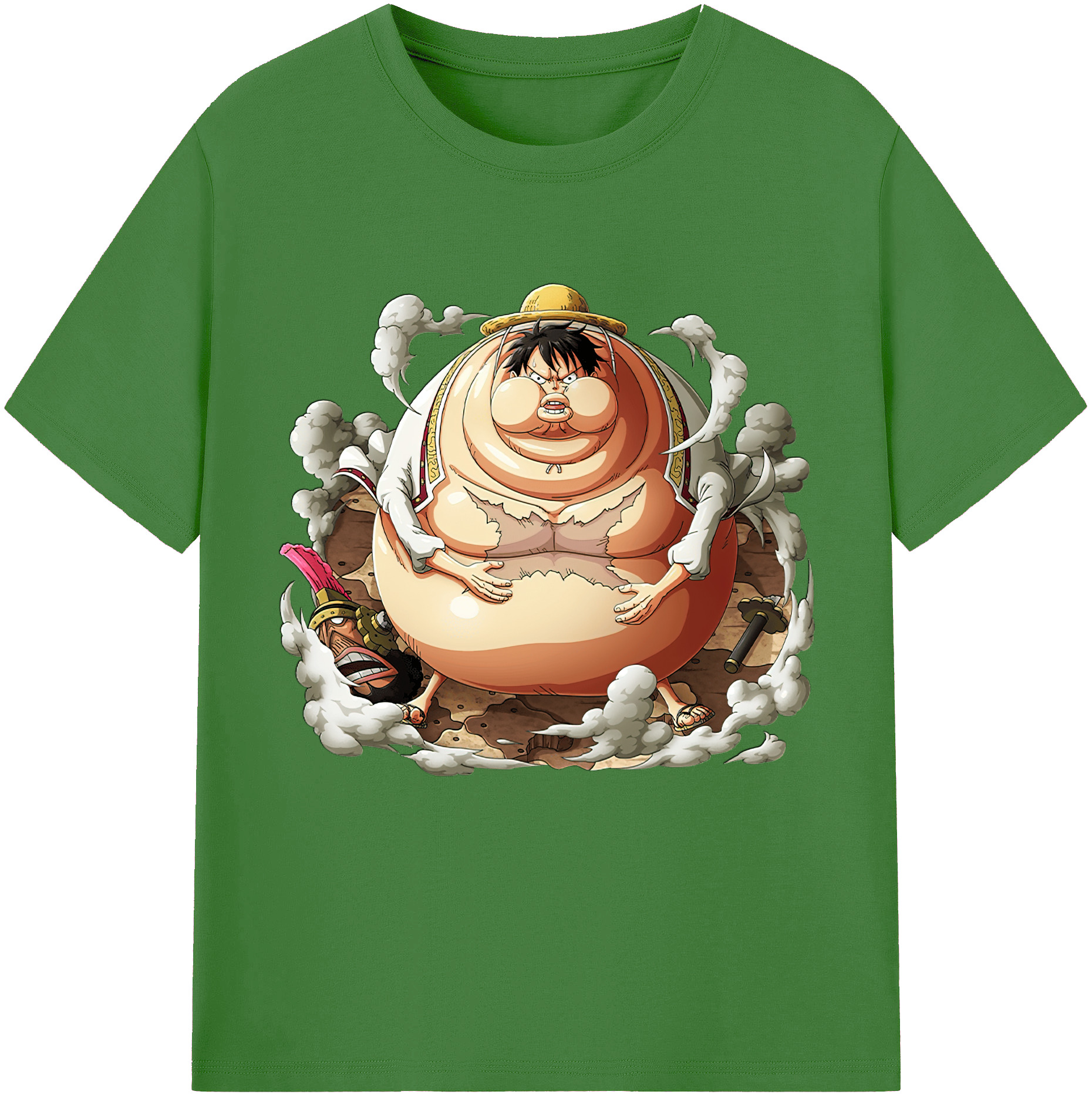 ワンピース モンキー・D・ルフィ ONE PIECE Monkey D. Luffy レディースカジュアルプリントTシャツ（綿100％）